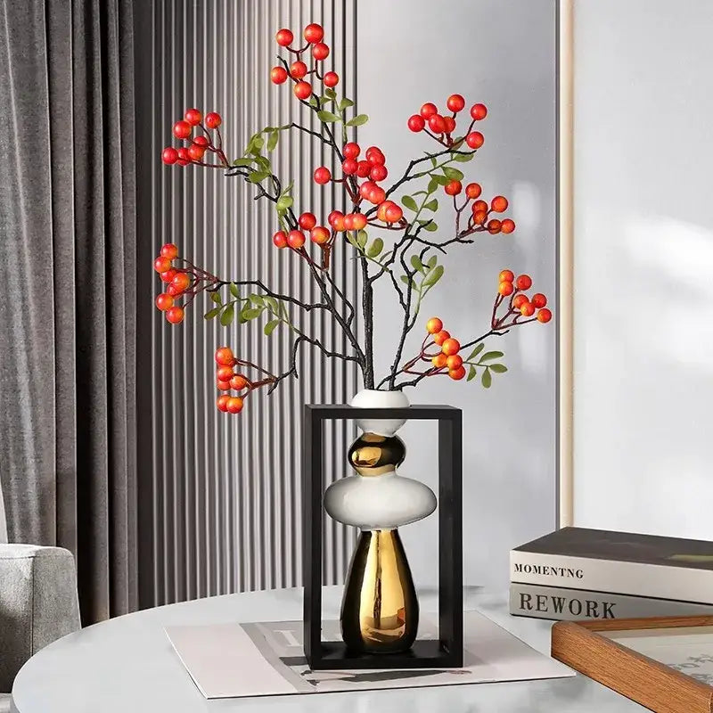 Gold Ceramic Vase Set