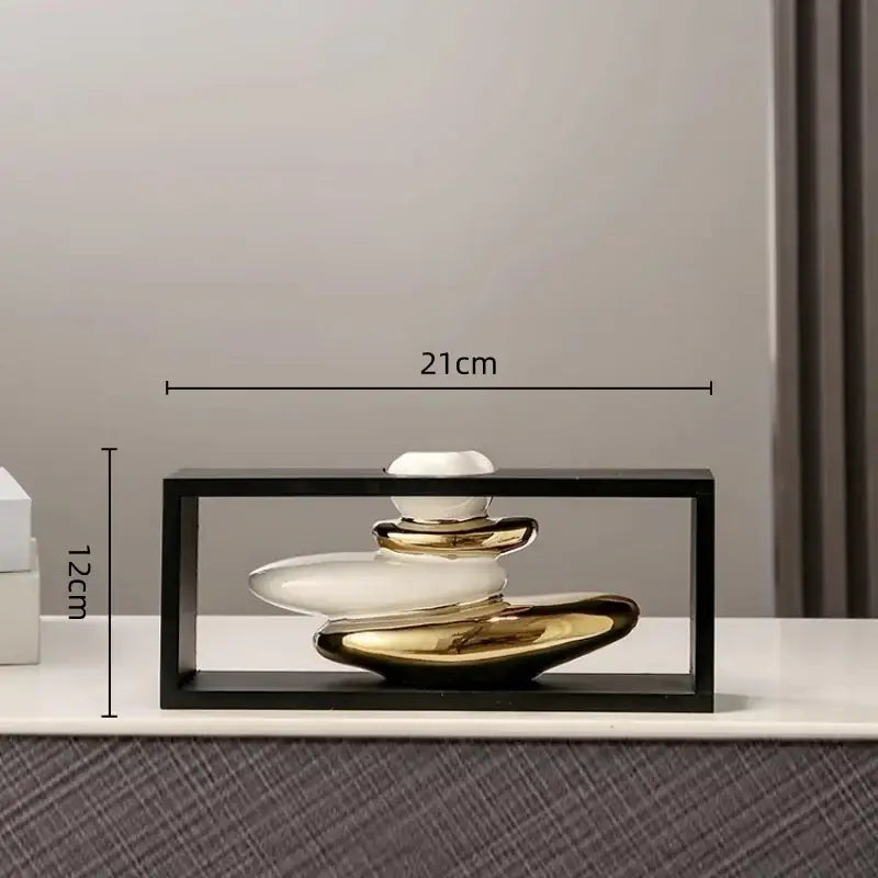 Gold Ceramic Vase Set