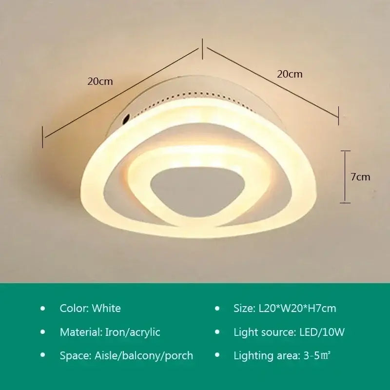 Gold Circular Ceiling Lamp
