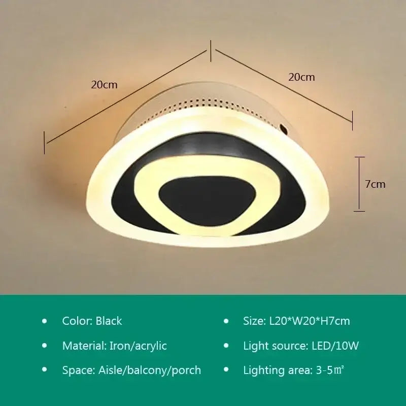 Gold Circular Ceiling Lamp