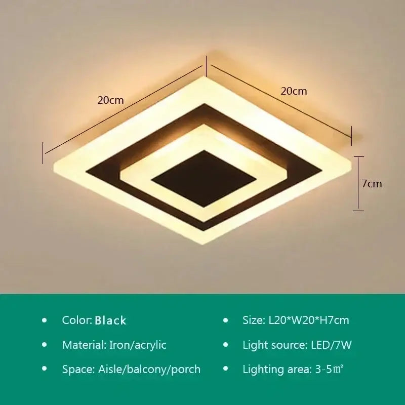 Gold Circular Ceiling Lamp