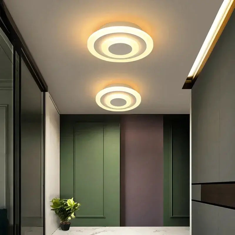 Gold Circular Ceiling Lamp