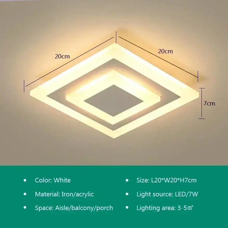 Gold Circular Ceiling Lamp