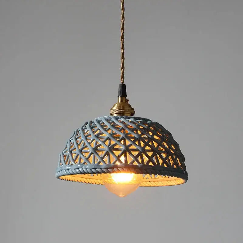 Gray Ceramic Pendant Light
