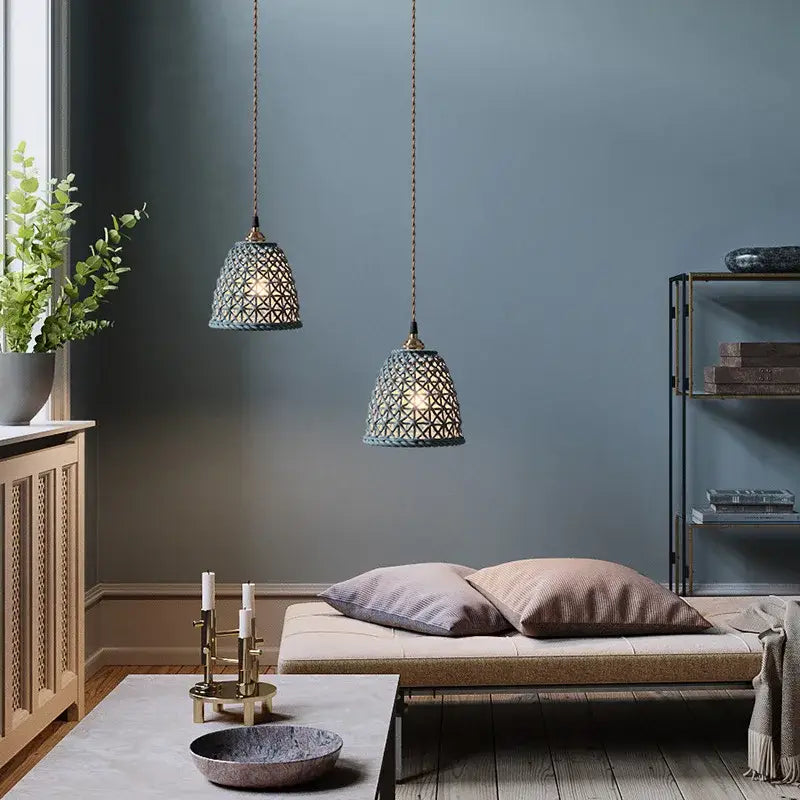 Gray Ceramic Pendant Light