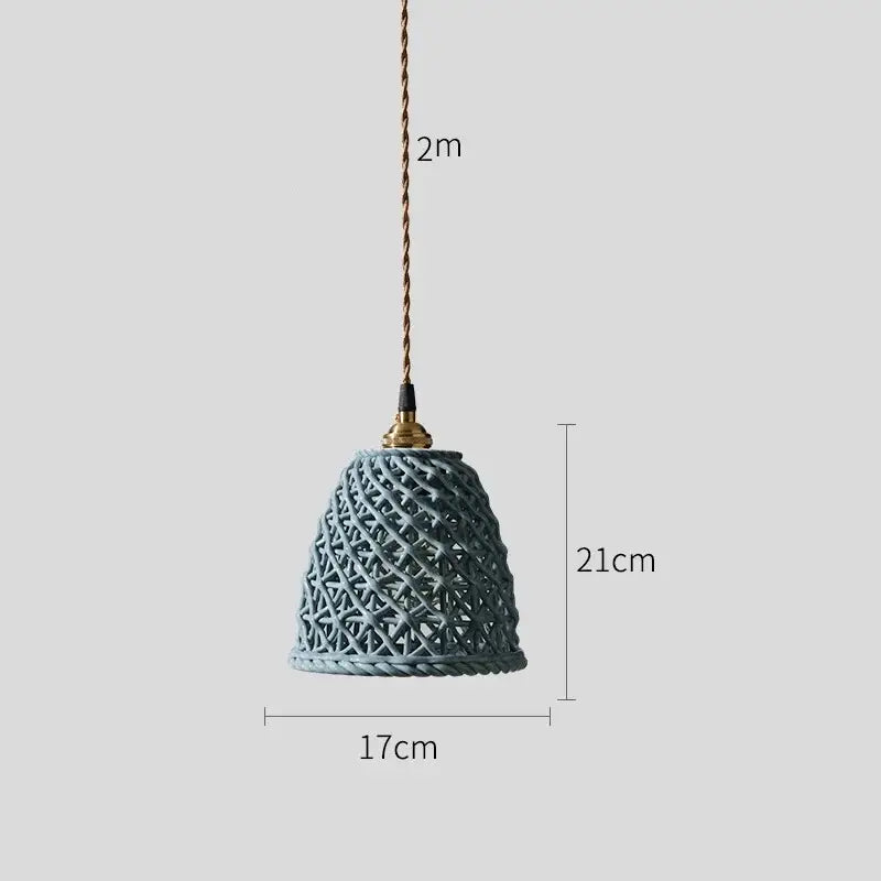 Gray Ceramic Pendant Light