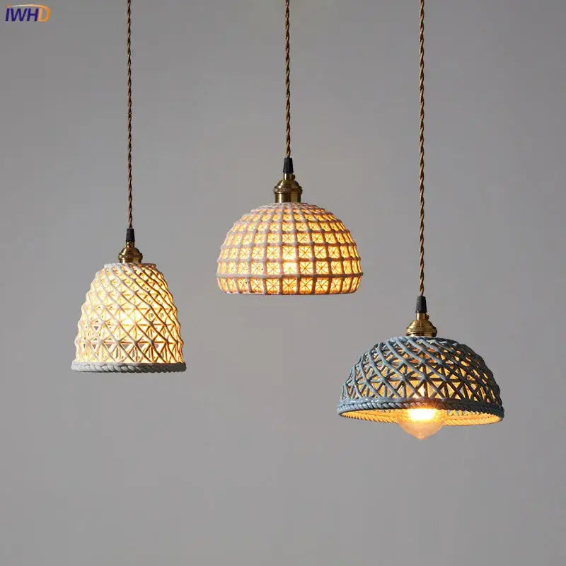 Gray Ceramic Pendant Light