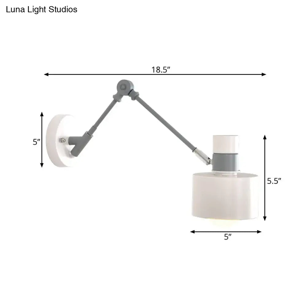 Gray Adjustable Wall Sconce