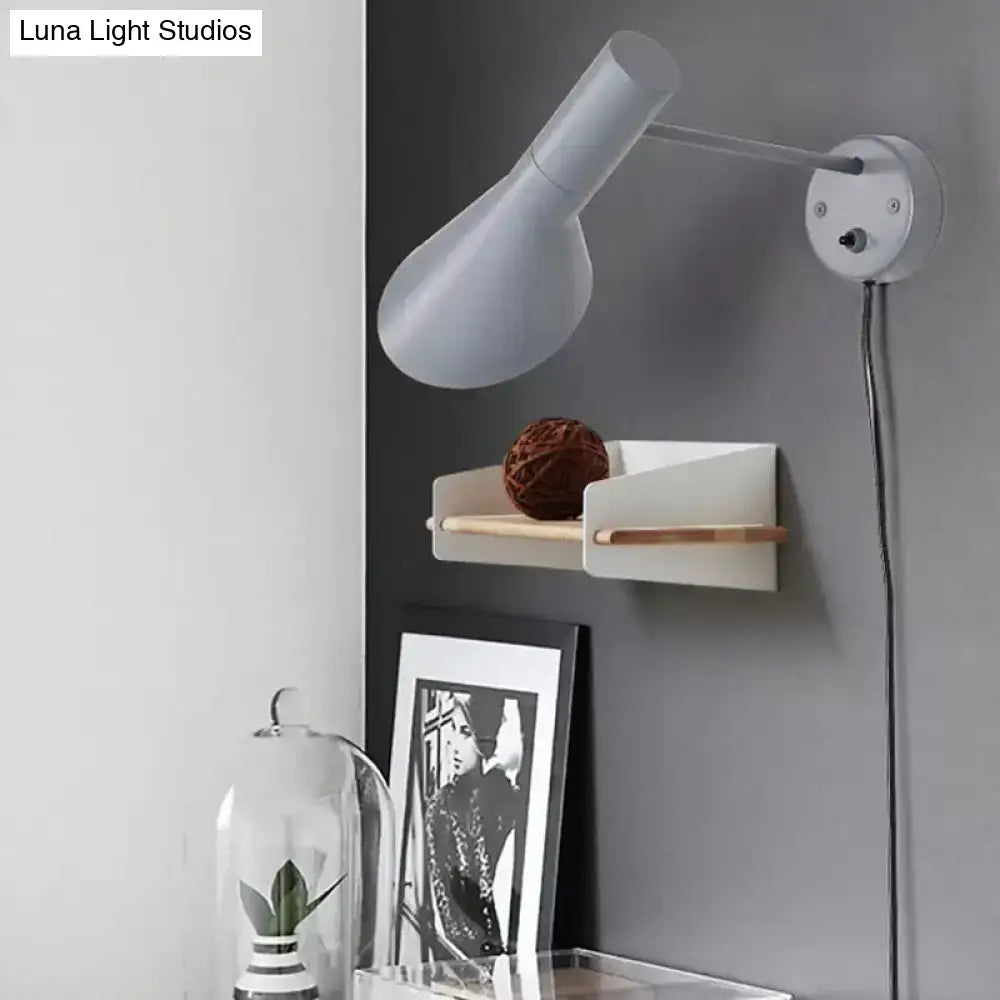 White Rotating Wall Sconce