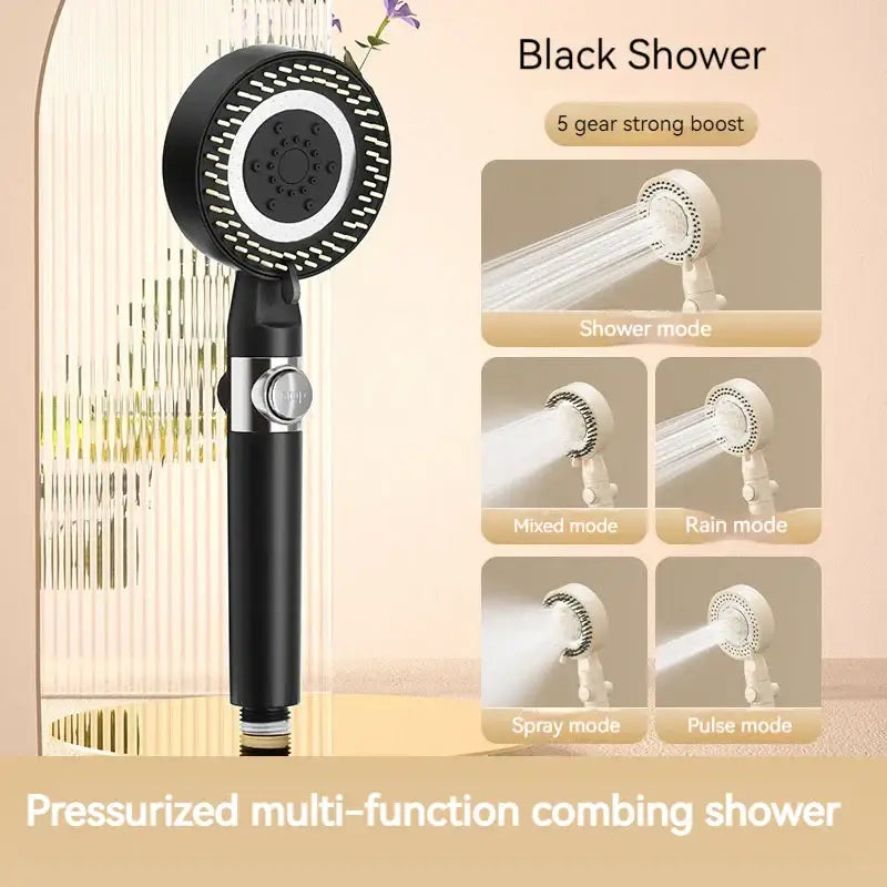 White Modern Shower Set