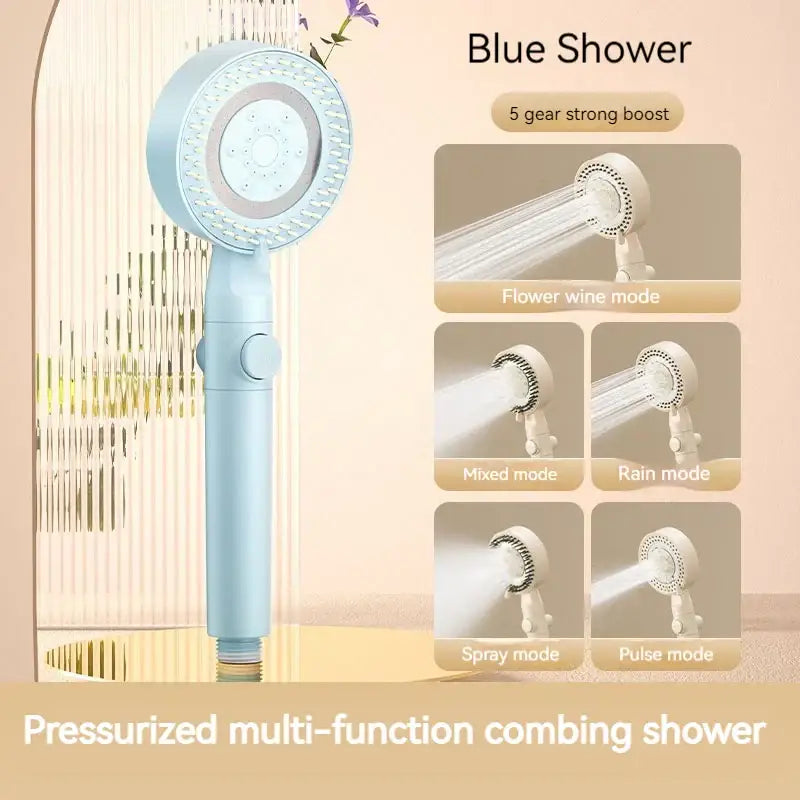 White Modern Shower Set
