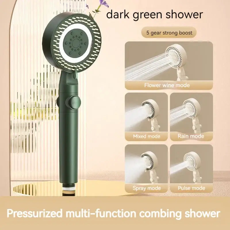 White Modern Shower Set