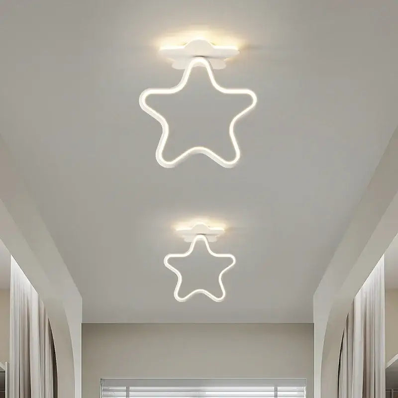 White Heart Ceiling Light