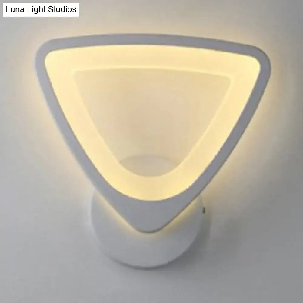 White Heart LED Sconce