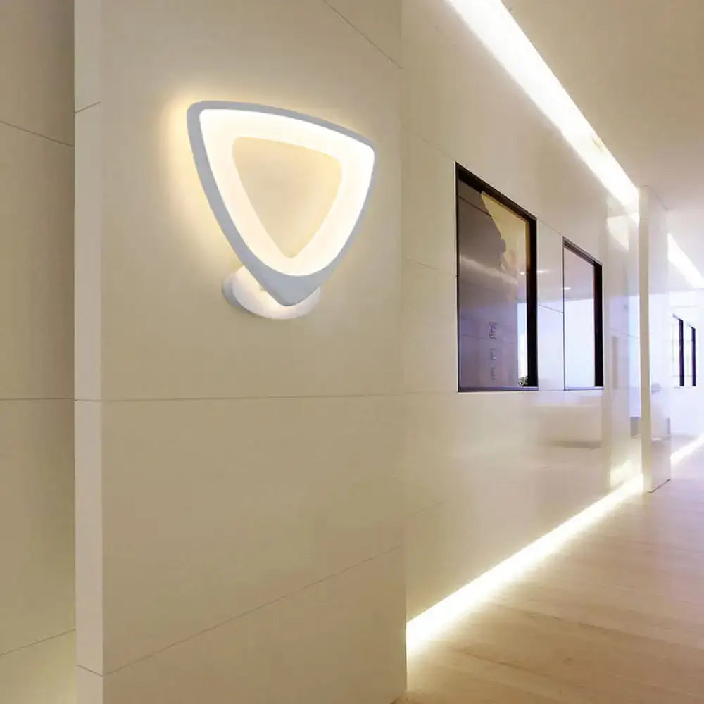 White Heart LED Sconce
