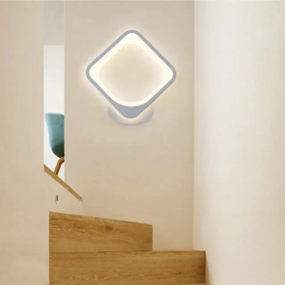 White Heart LED Sconce