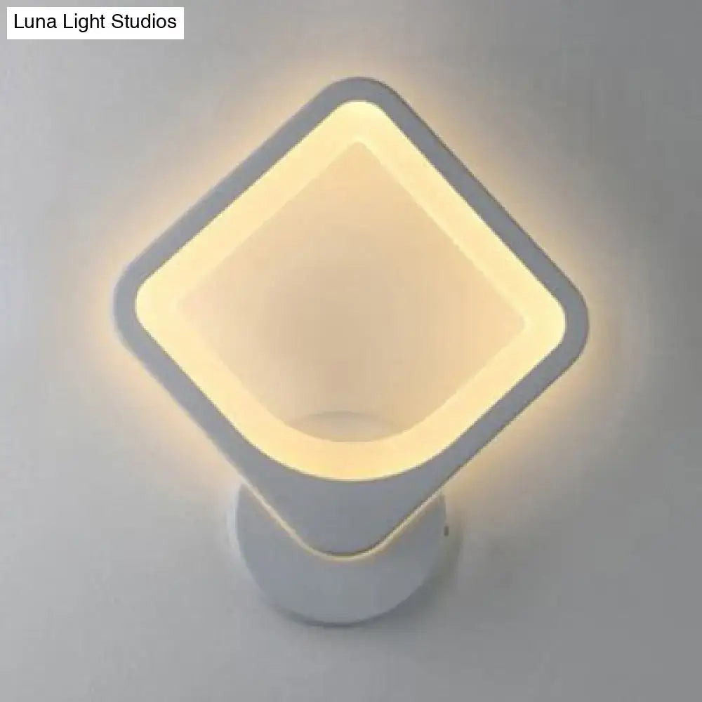 White Heart LED Sconce