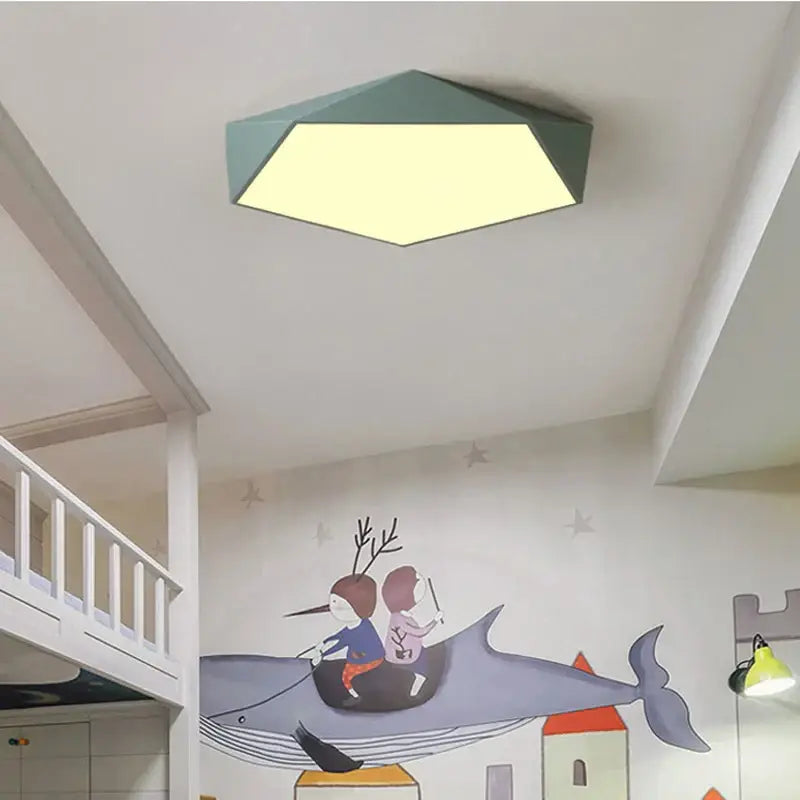 White Hexagonal LED Lamp