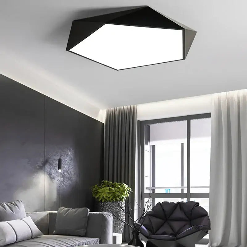 White Hexagonal LED Lamp