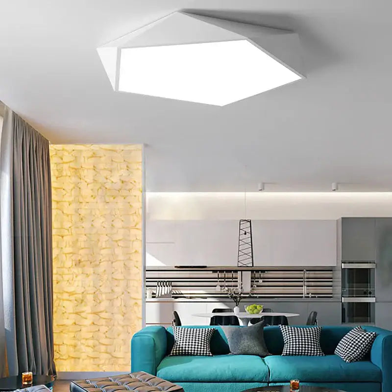 White Hexagonal LED Lamp