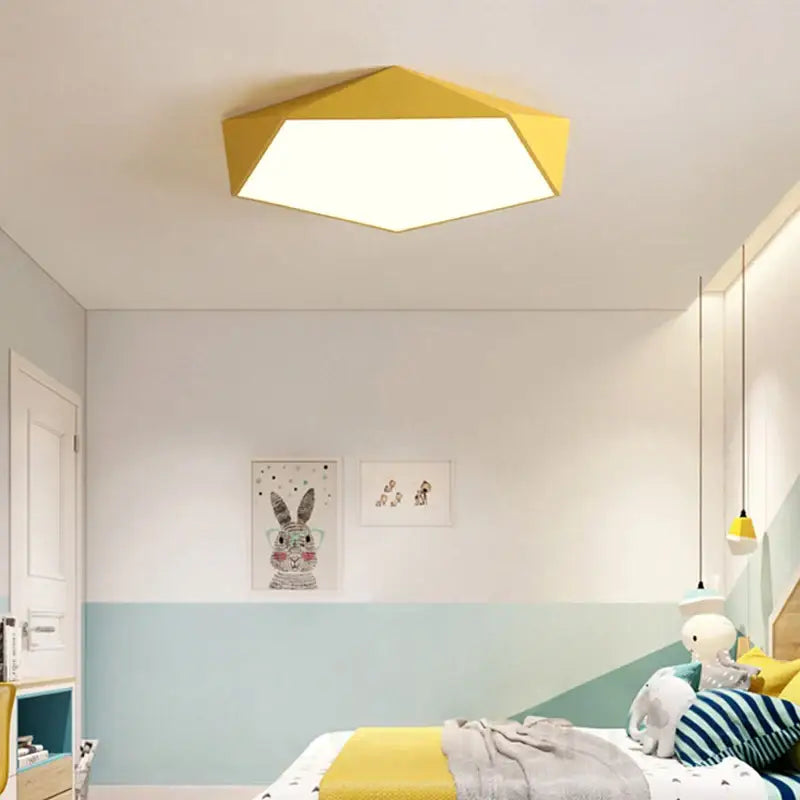 White Hexagonal LED Lamp
