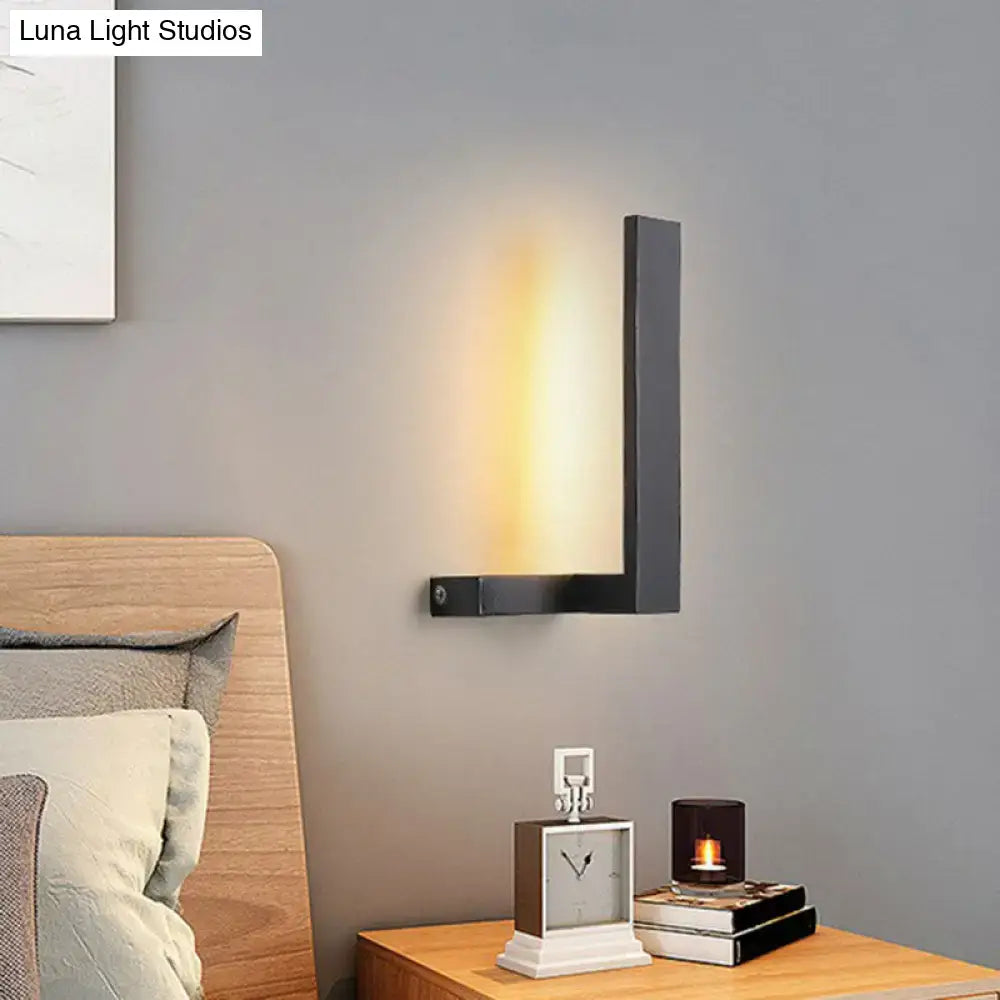 White L-Shaped Wall Sconce