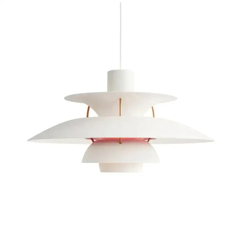 White Layered Pendant Light