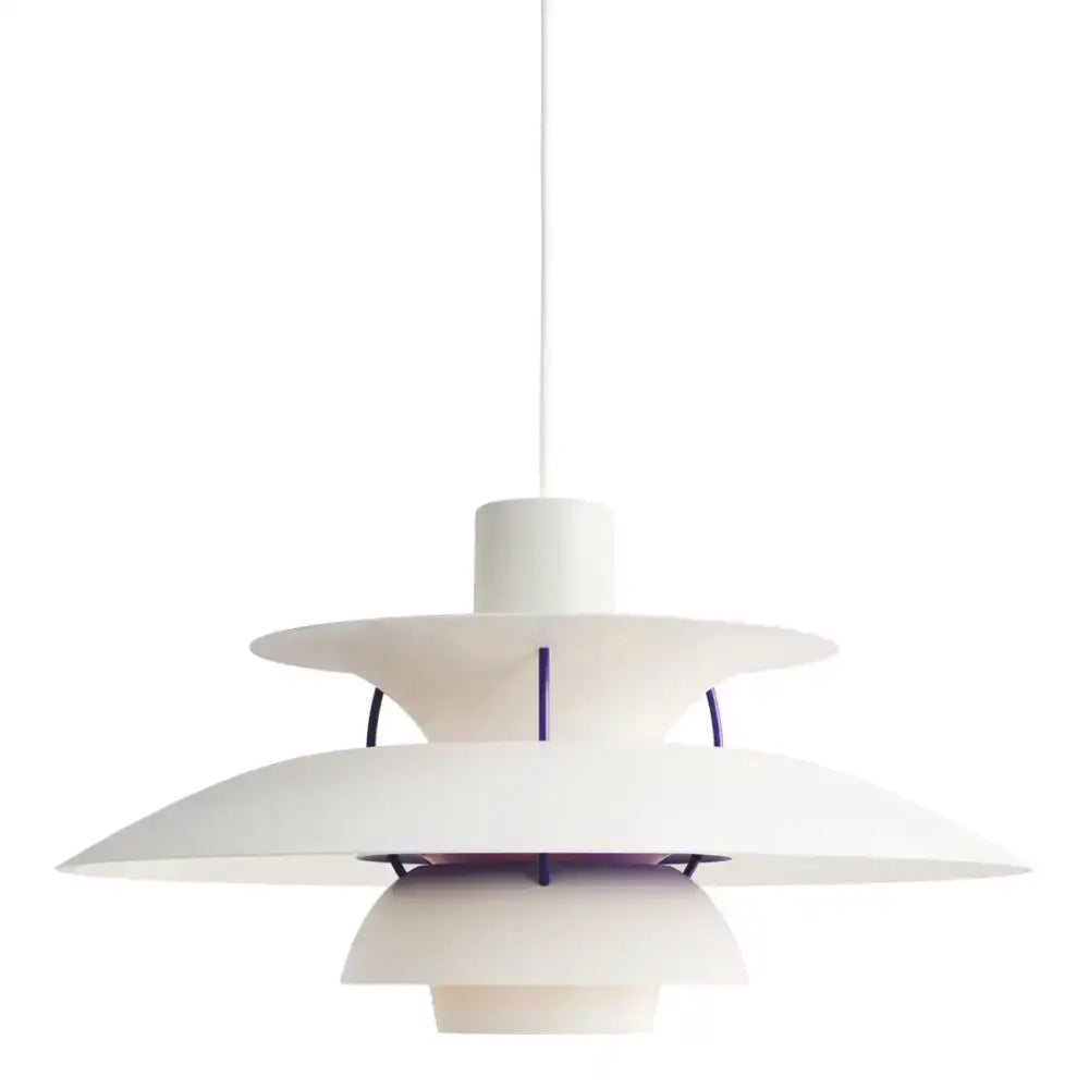 White Layered Pendant Light