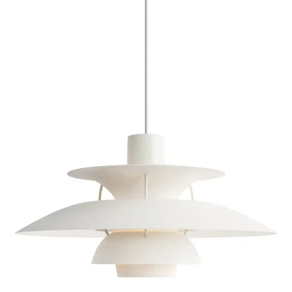 White Layered Pendant Light