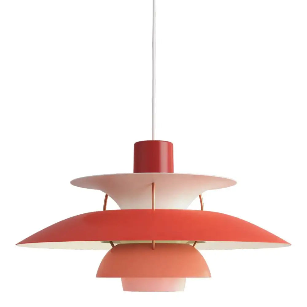 White Layered Pendant Light