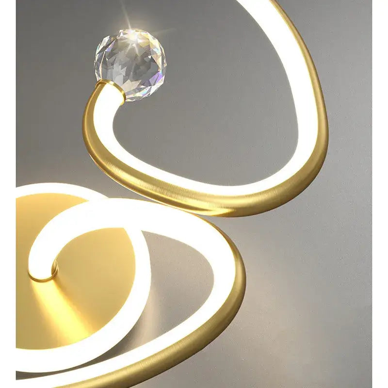 White Crystal Ceiling Light