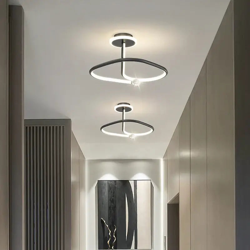 White Crystal Ceiling Light