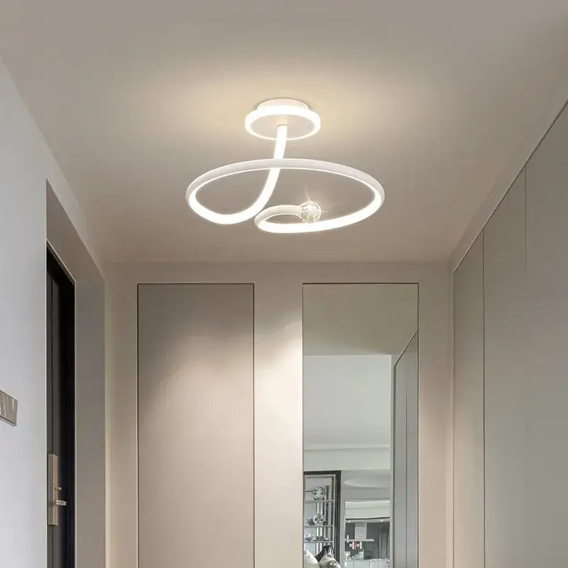 White Crystal Ceiling Light