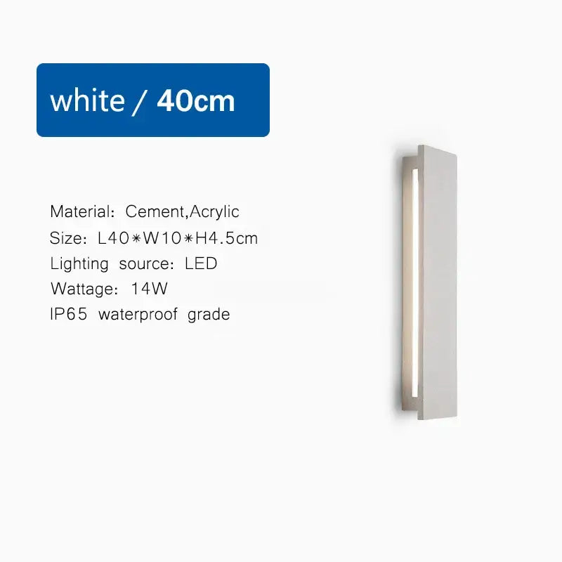 White Limestone Wall Light