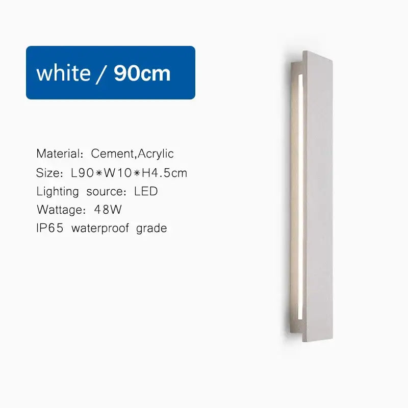 White Limestone Wall Light