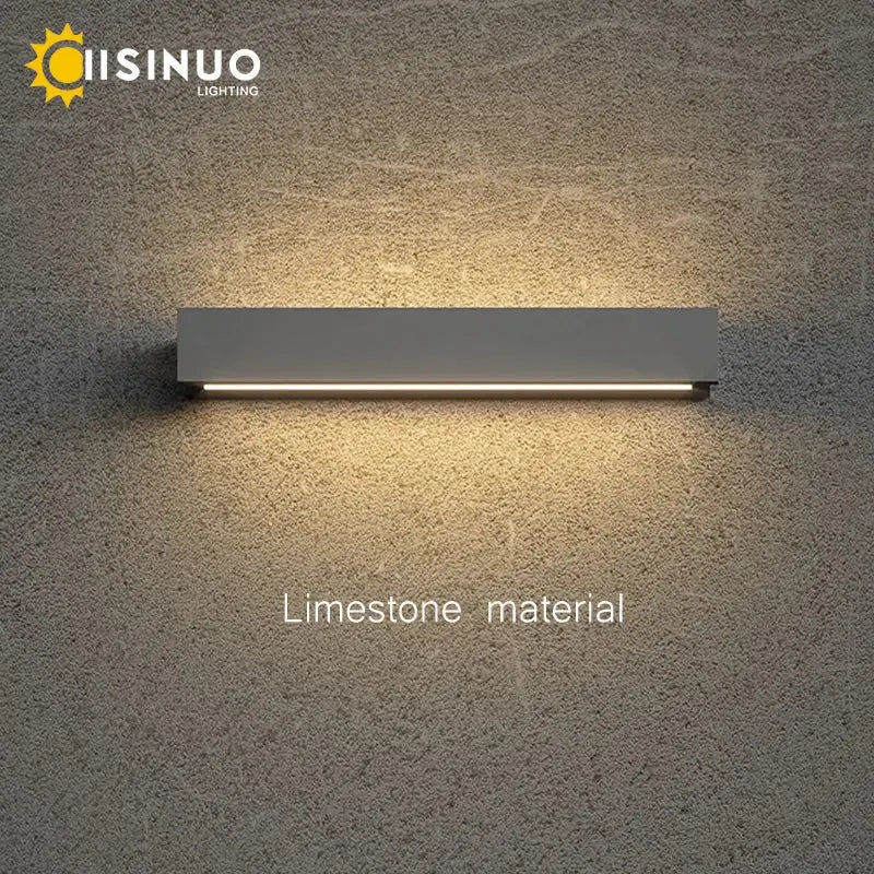 White Limestone Wall Light