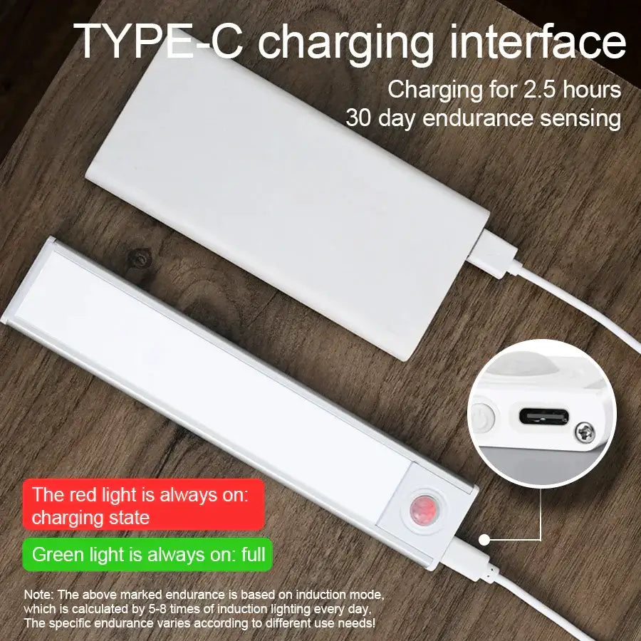 White Motion Sensor Cabinet Light