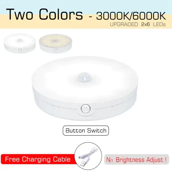 White USB Motion-Sensor Nightlight