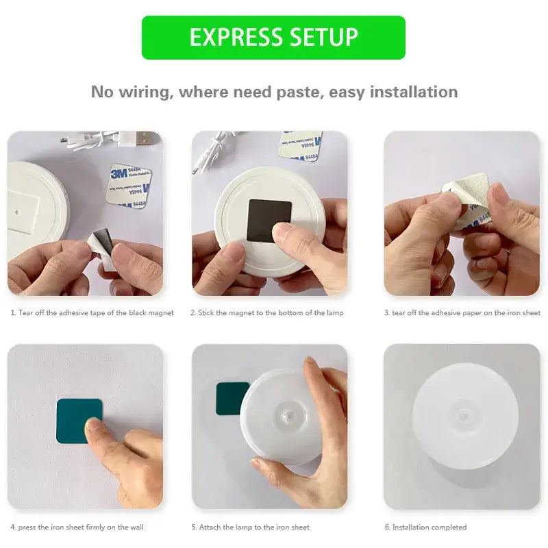 White USB Motion-Sensor Nightlight