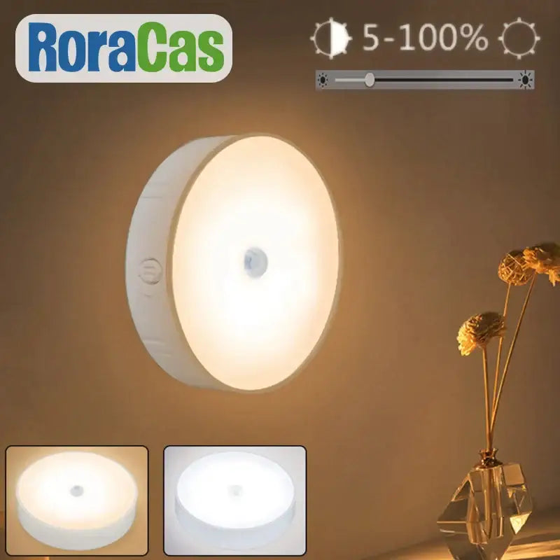 White USB Motion-Sensor Nightlight