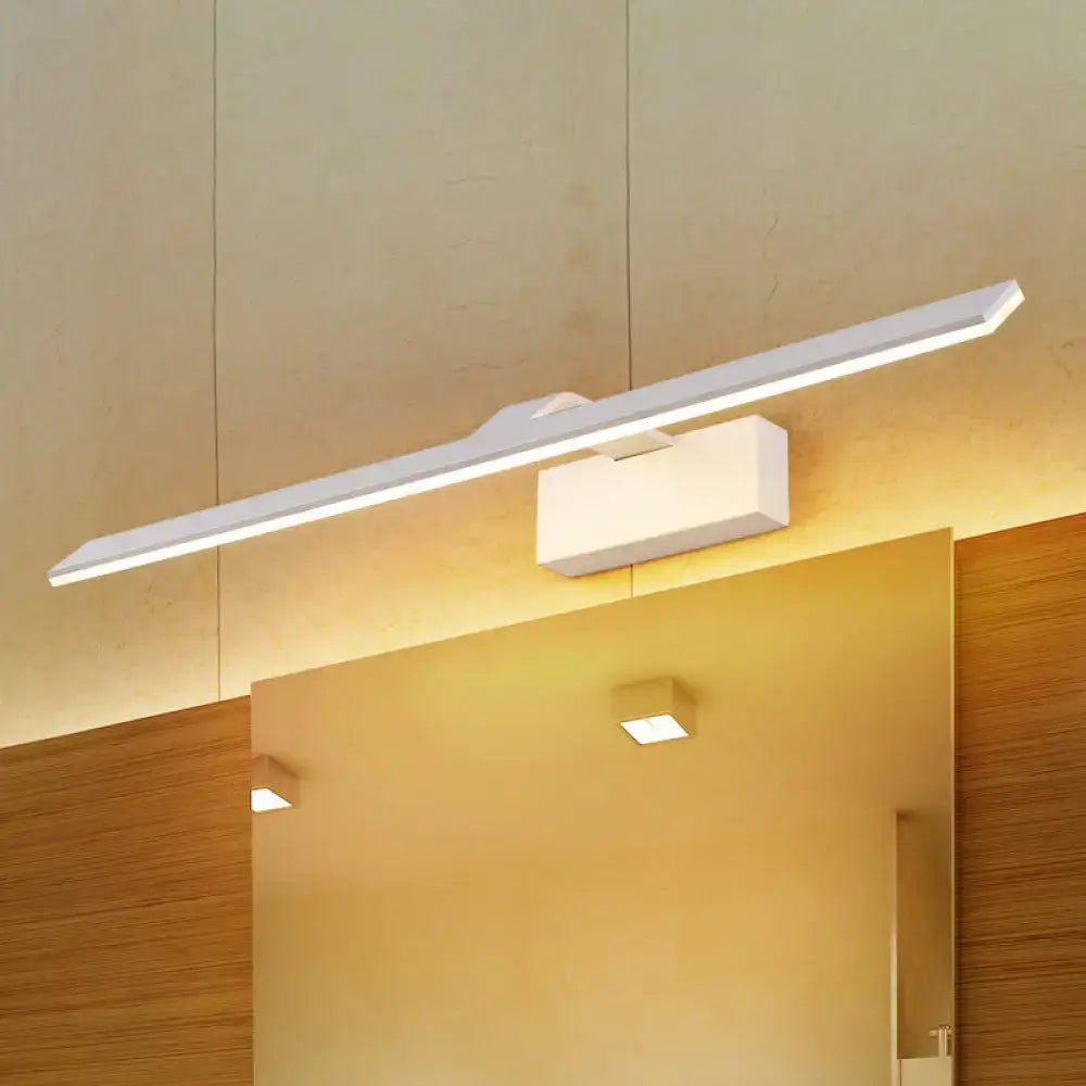 White Rectangular Wall Light