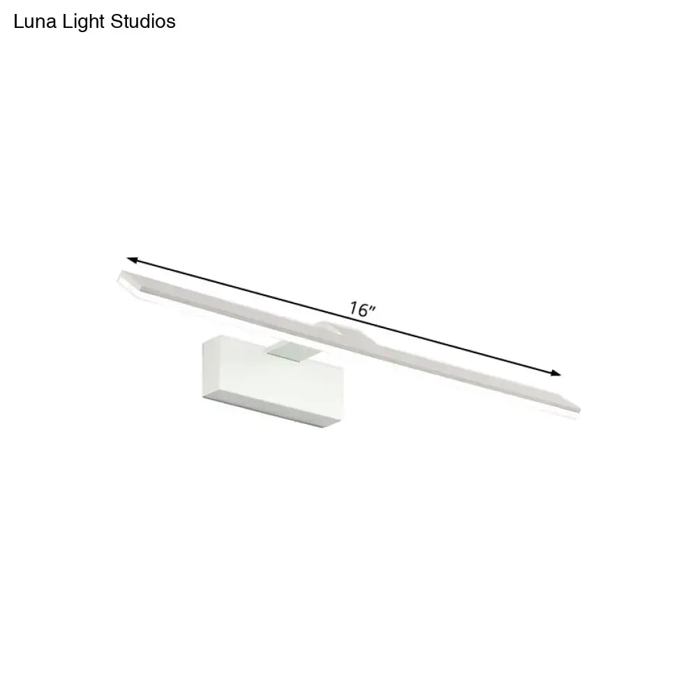 White Rectangular Wall Light