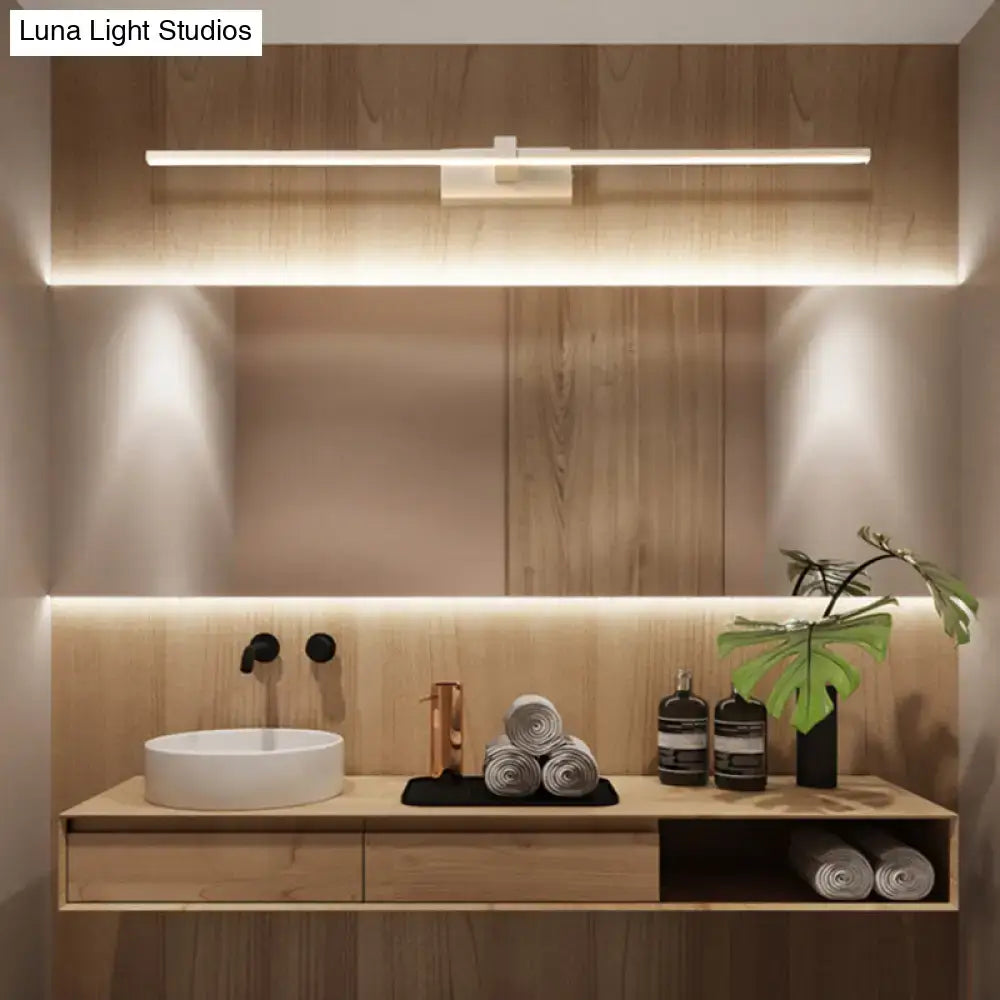 White Linear LED Vanity