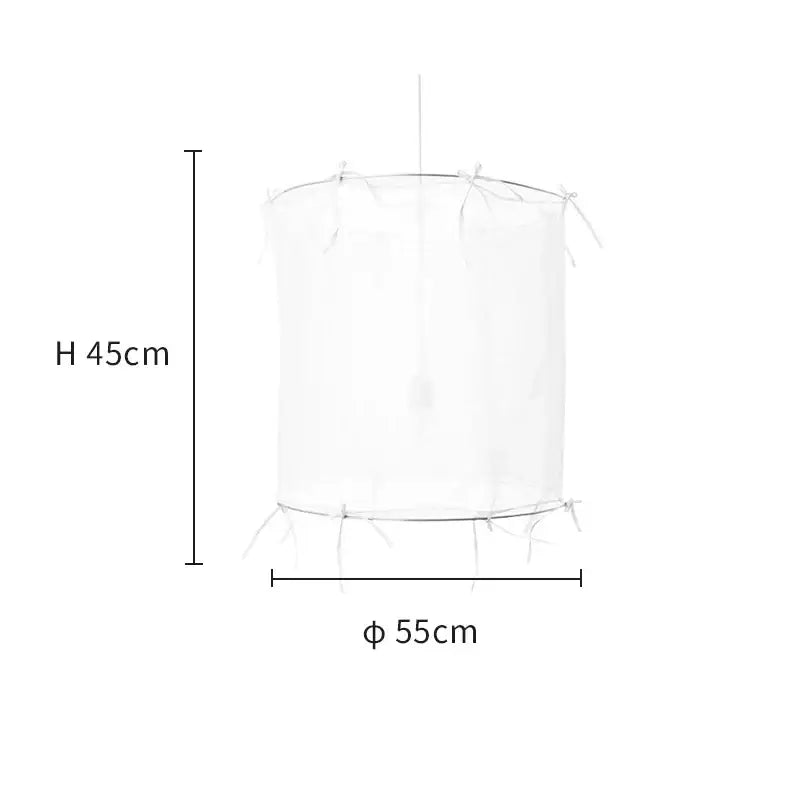 White Linen Pendant Lamp