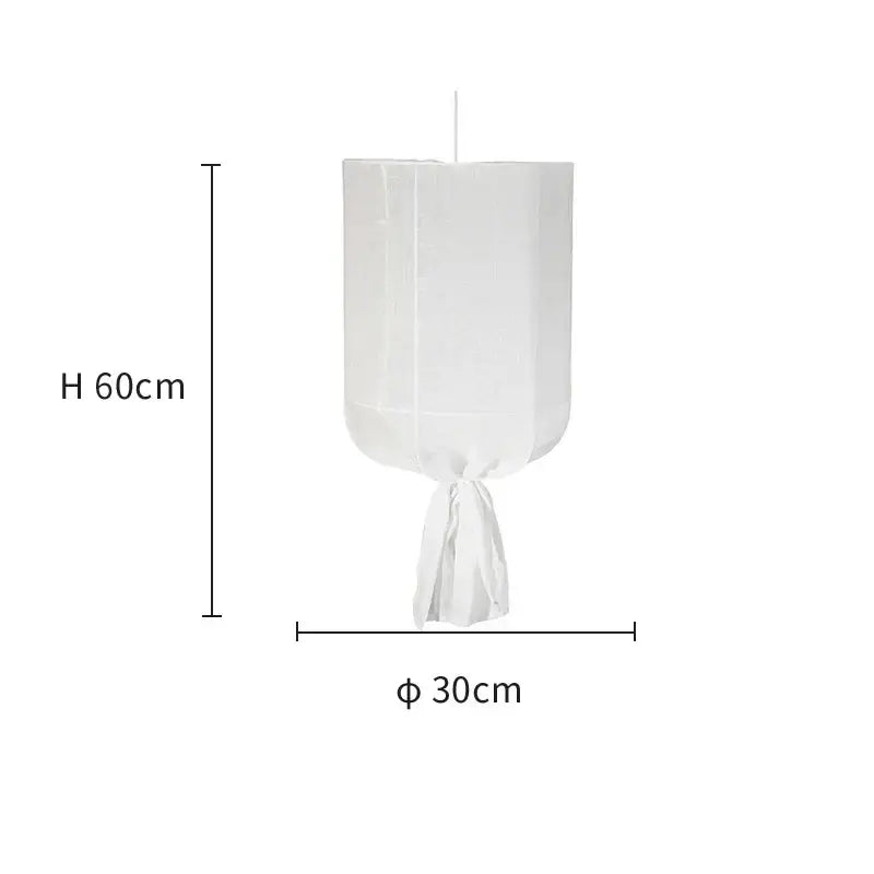 White Linen Pendant Lamp