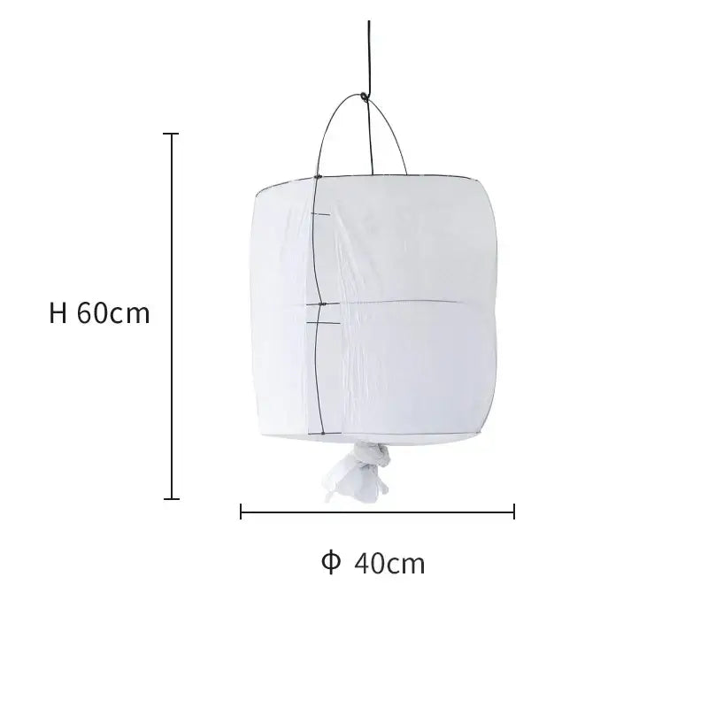 White Linen Pendant Lamp