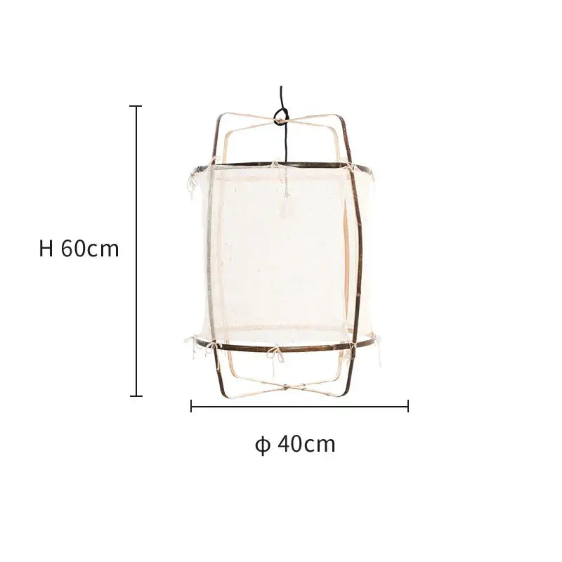 White Linen Pendant Lamp