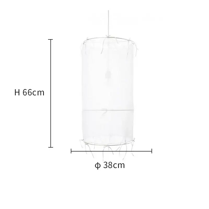 White Linen Pendant Lamp