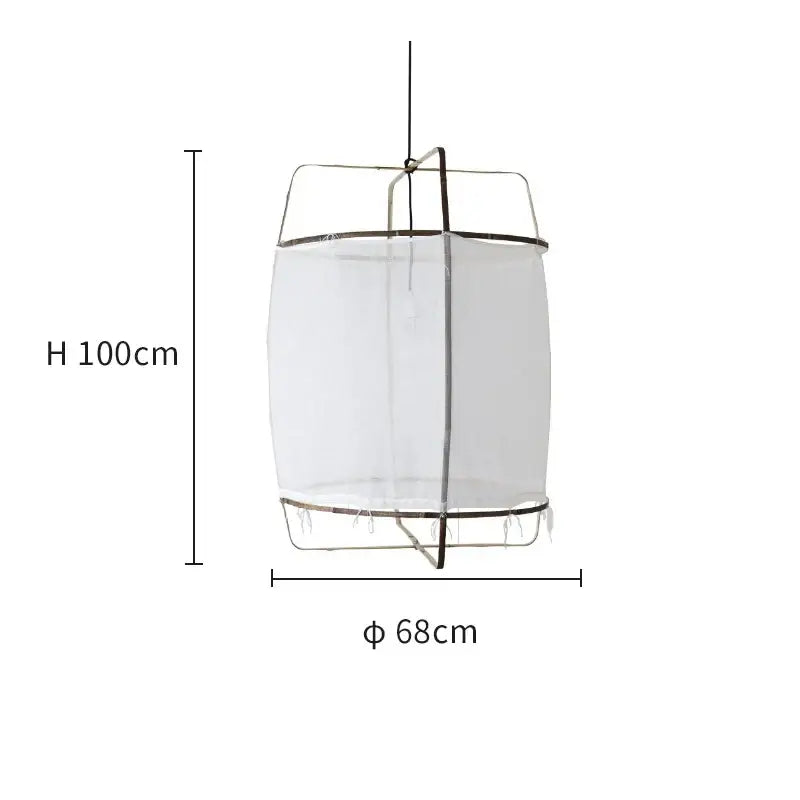 White Linen Pendant Lamp