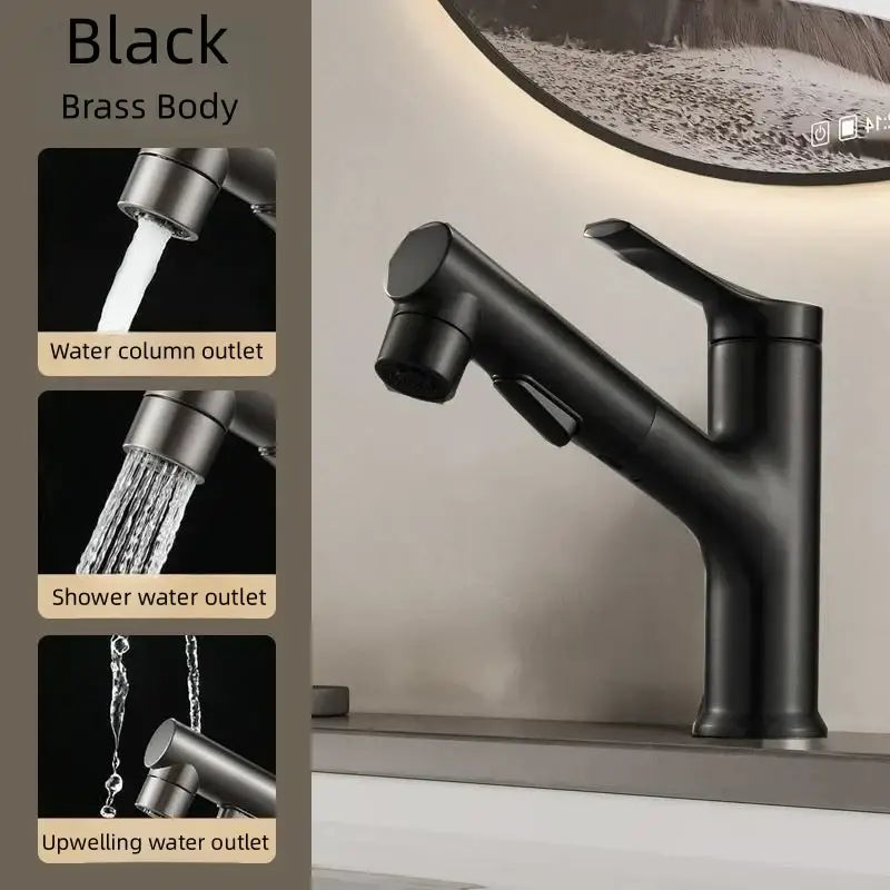 White Matte Pull-Out Faucet